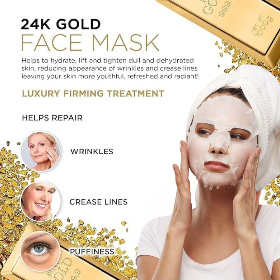 24K Gold – Firming, Hydrating & Anti-Aging Face Mask