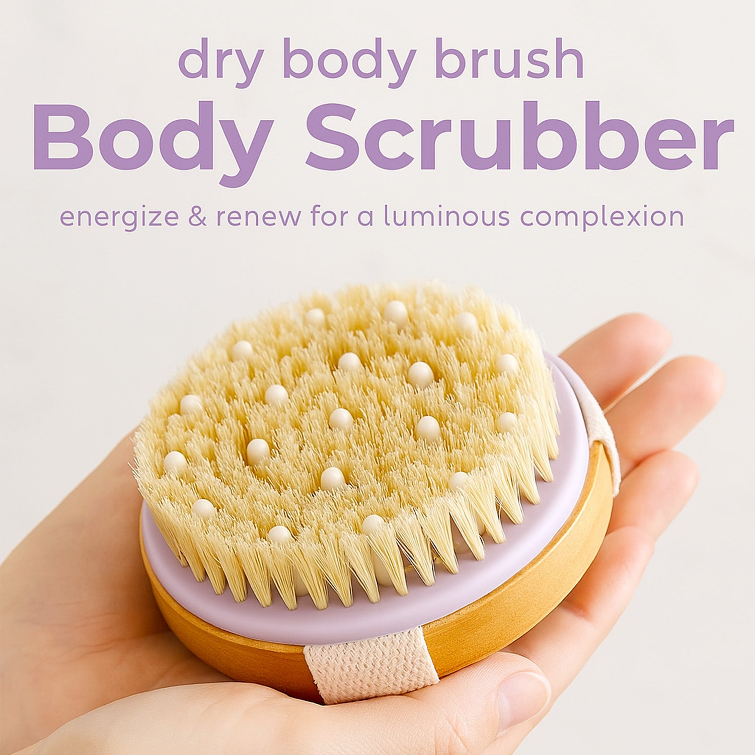 Exfoliating Brush for Skin Renewal, Lymphatic Support and Circulation Boost