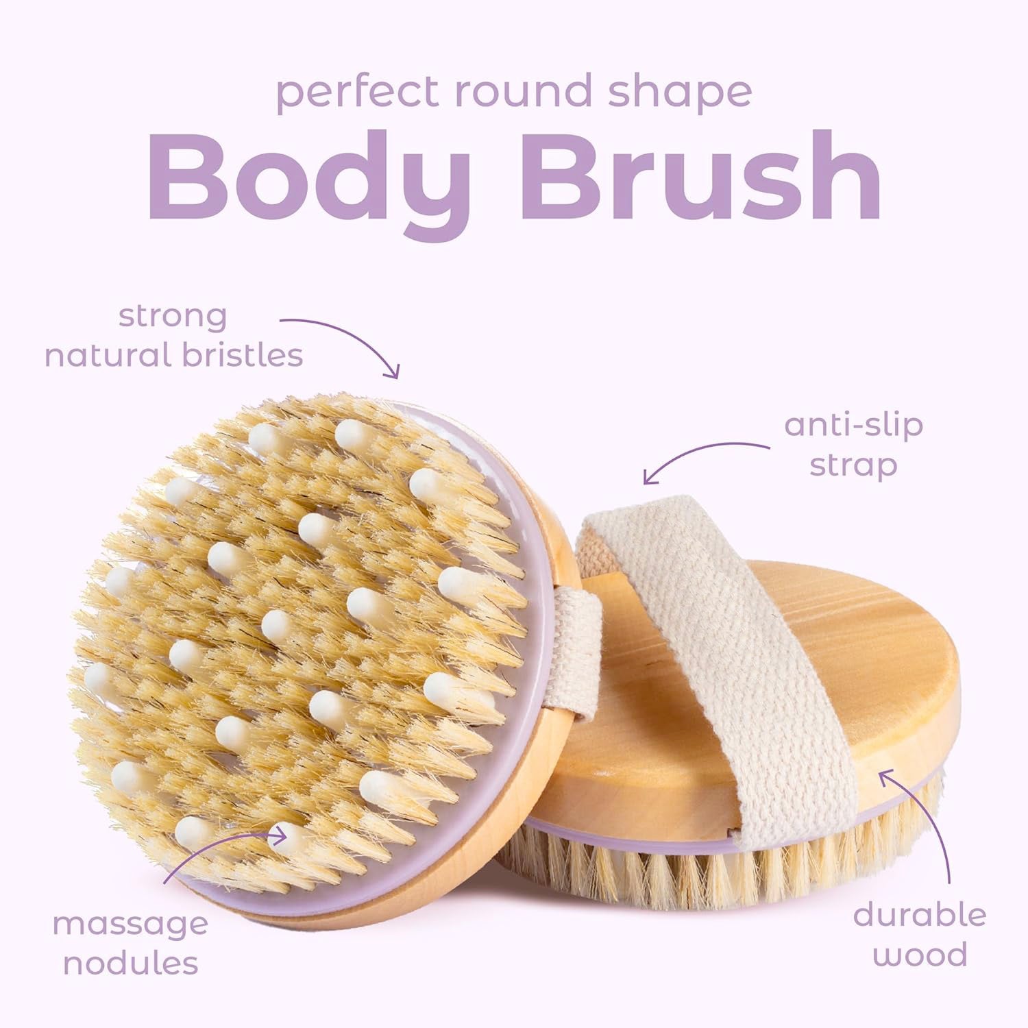 Exfoliating Brush for Skin Renewal, Lymphatic Support and Circulation Boost