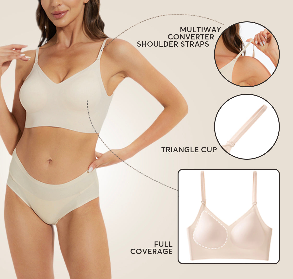 SkinHaven VersaForm Seamless Bra